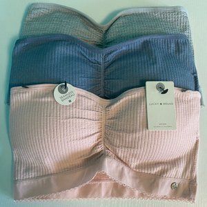 NWT LUCKY BRAND Set of 3 Bandeaus - Size S